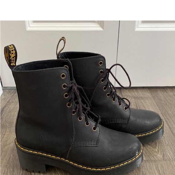 Dr Martens Shiver Hi Black Boots - Picture 4 of 8